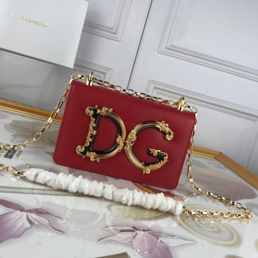 Bolsa DG tiracolo Girls Vermelho 21cm