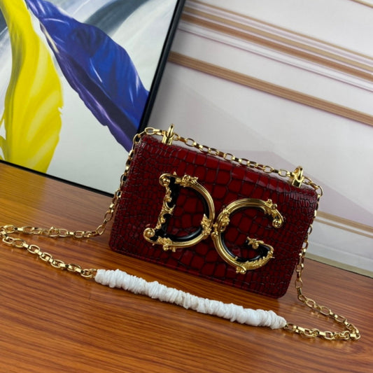 Bolsa DG tiracolo Girls Vermelho com detalhes 21cm
