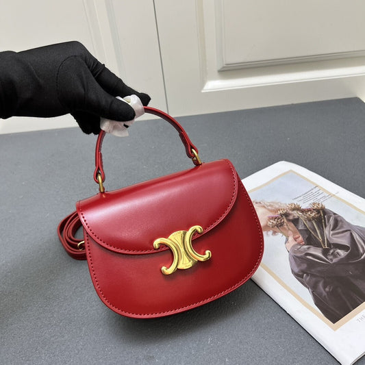 Bolsa CLNE Mini Besace Vermelho 17cm