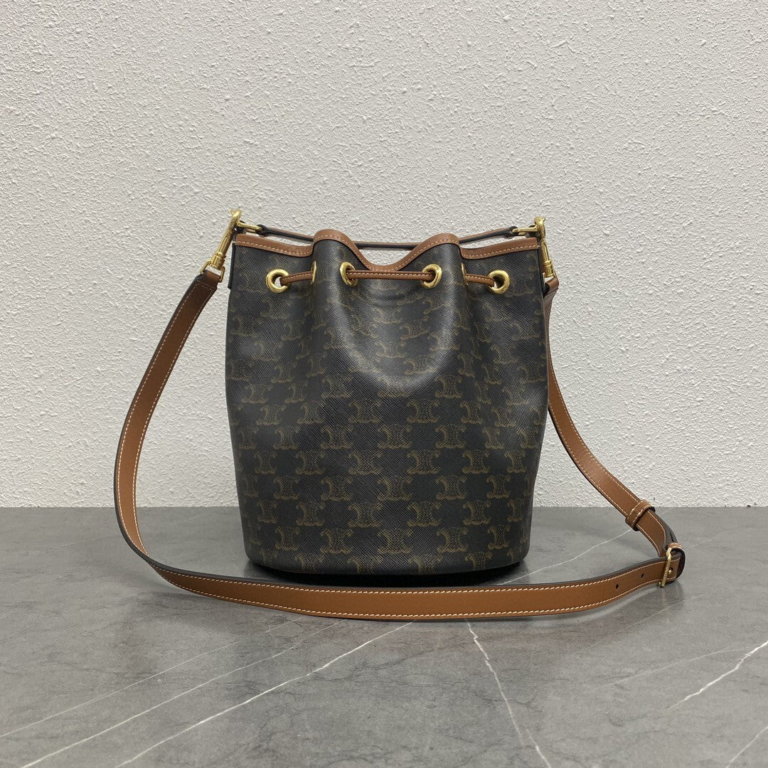 Bolsa CLNE Clara Teen Preto e canvas 20cm