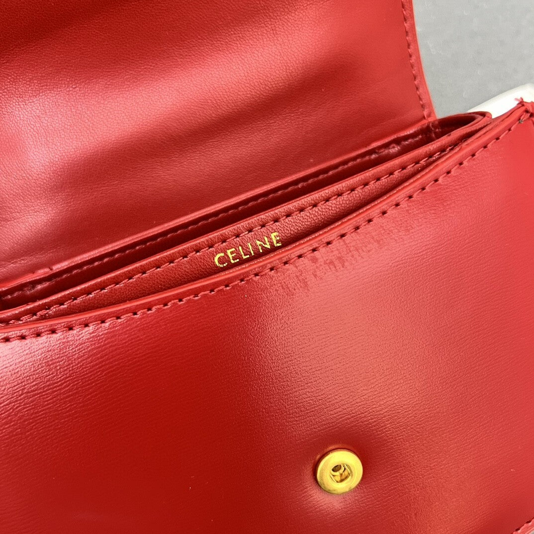 Bolsa CLNE Mini Besace Vermelho 17cm