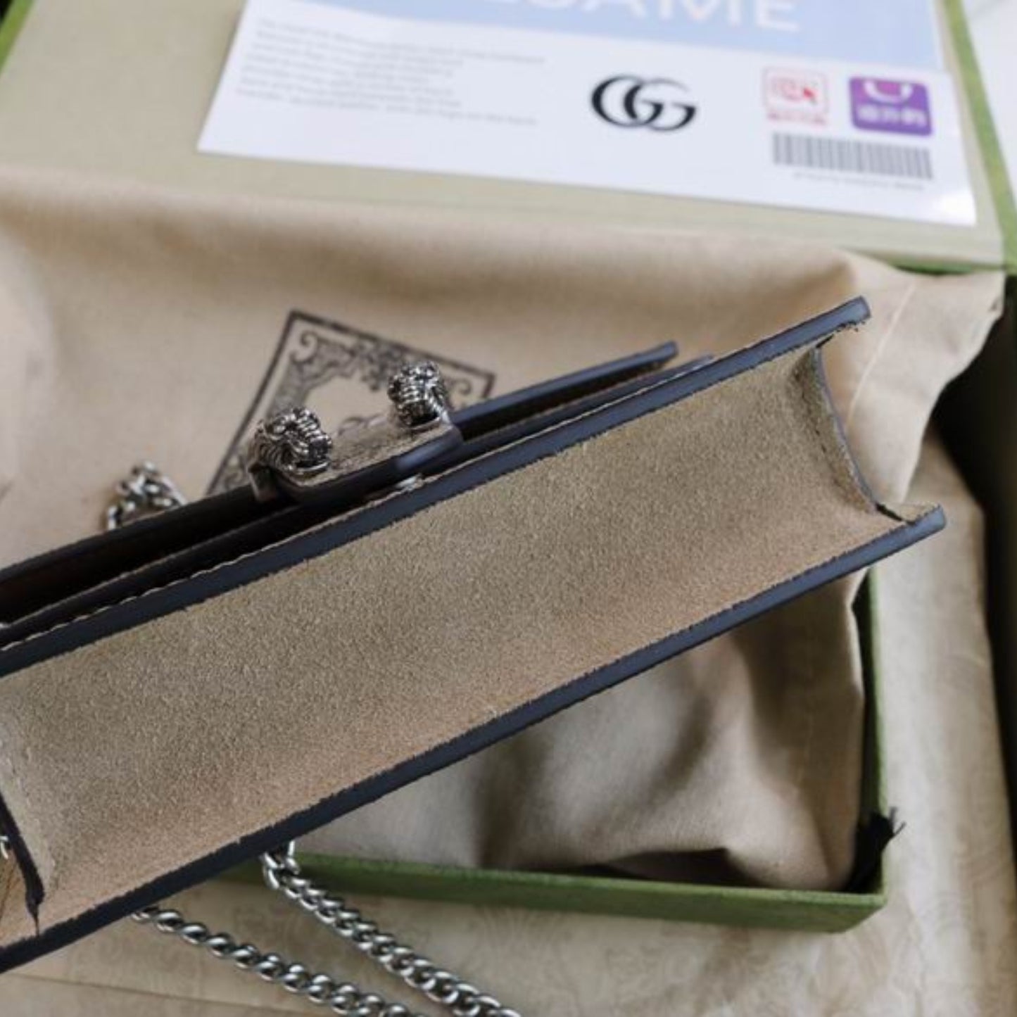 Bolsa GG Dionysus canvas Mini 16,5cm