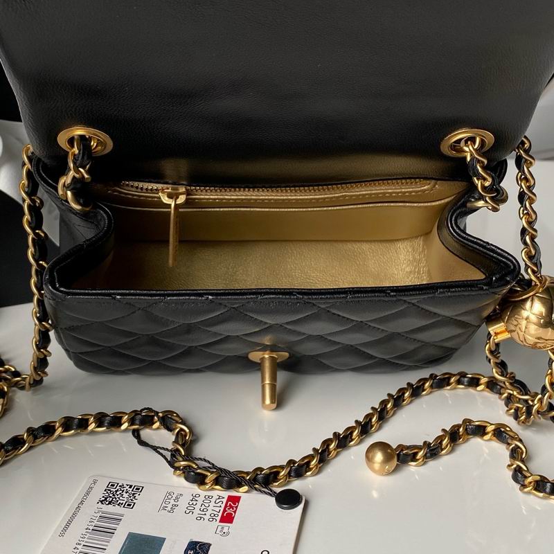 Bolsa CHN Lambskin Black 17cm