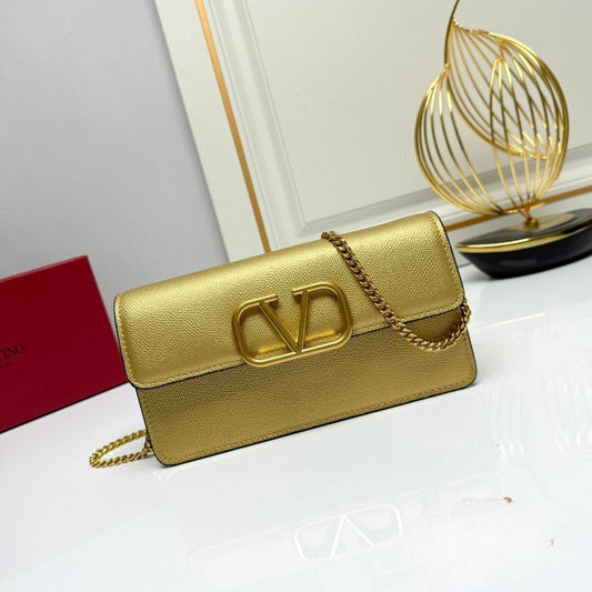 Bolsa VLTN VLogo Dourado 22cm