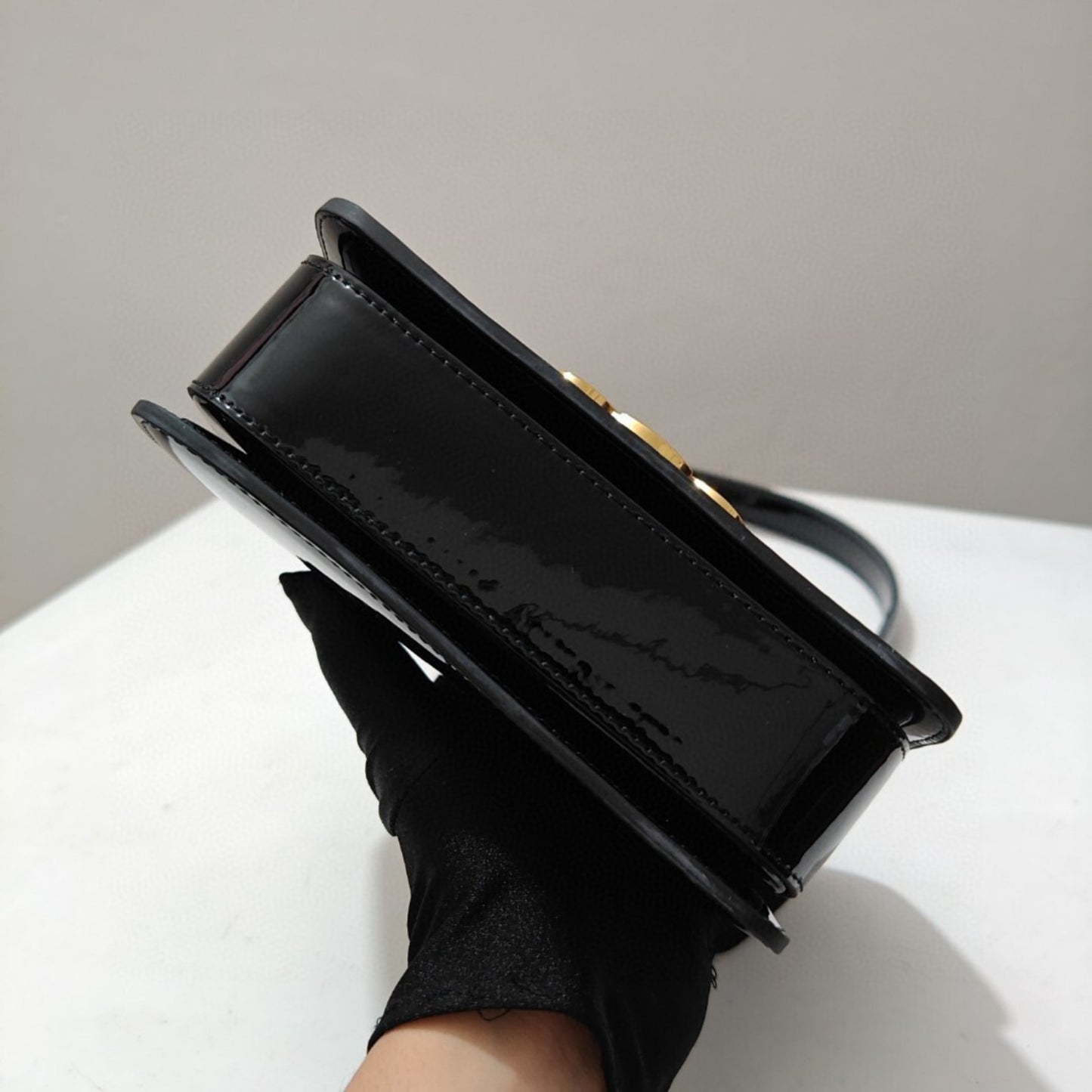 Bolsa CLNE Garance Teen pequena Preto 18,5cm