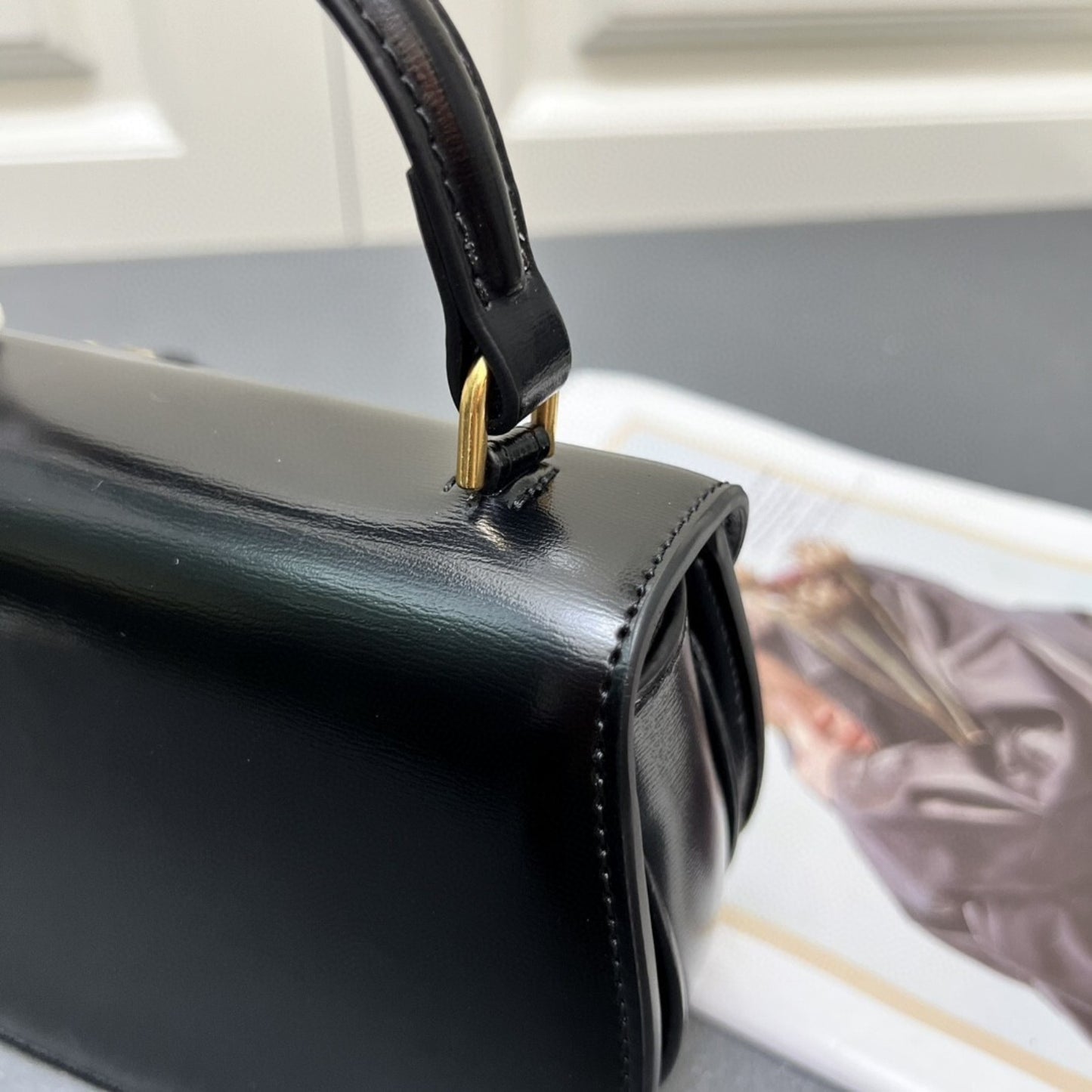 Bolsa CLNE Mini Besace preta 17cm