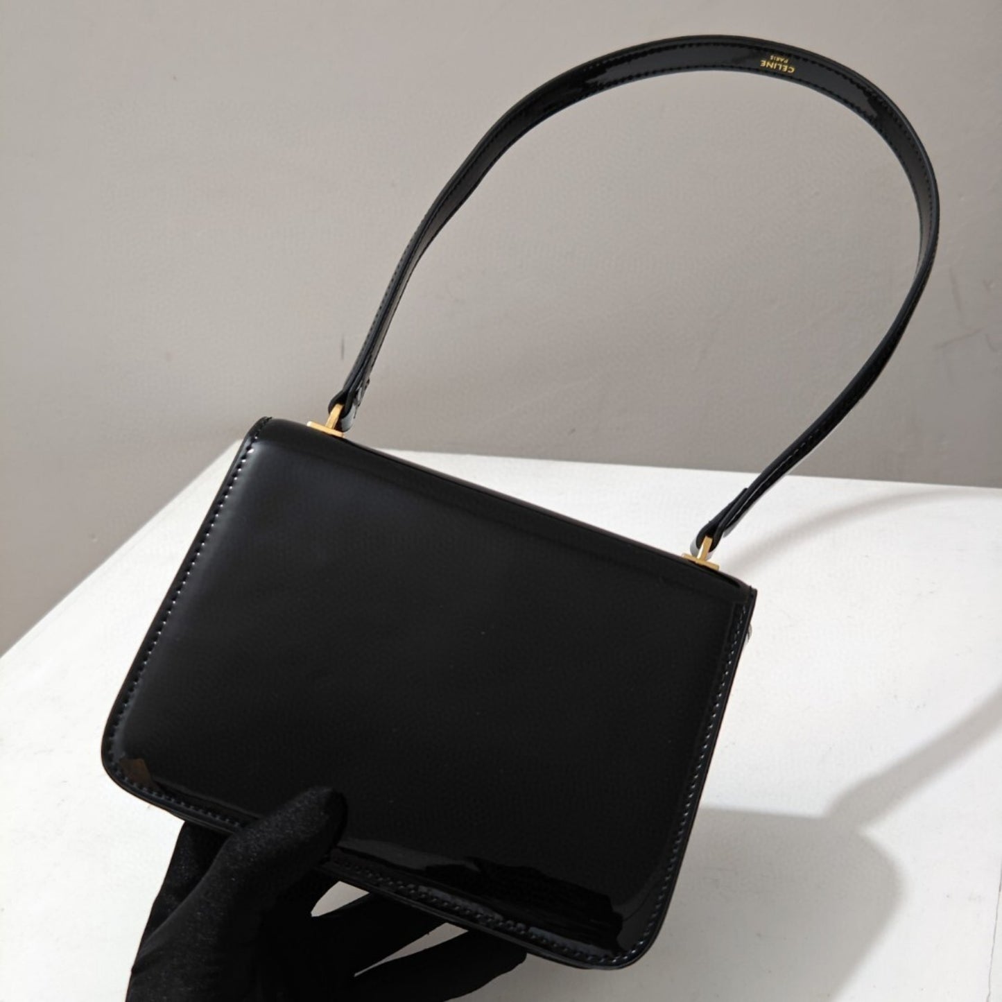 Bolsa CLNE Garance Teen pequena Preto 18,5cm