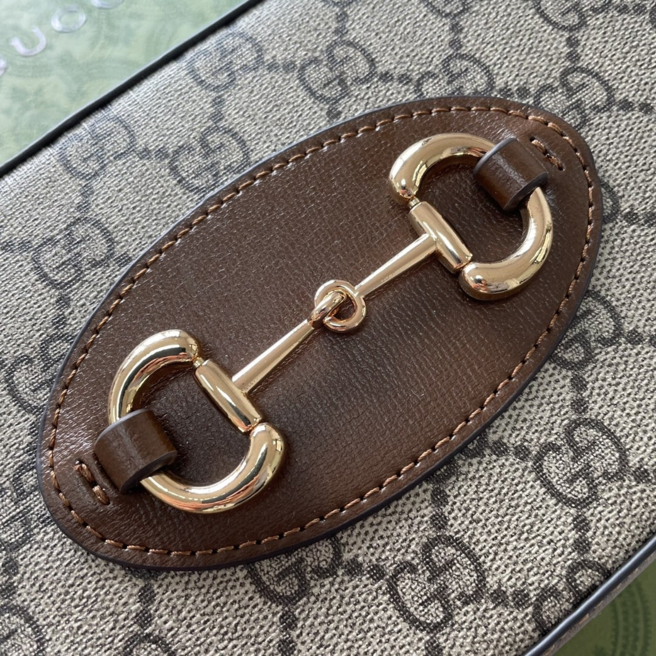 Bolsa GG tiracolo Horsebit canvas 1955 pequena 20cm