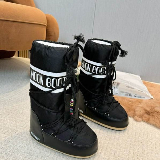 Bota Mboot Impermeável High Preto e Branco