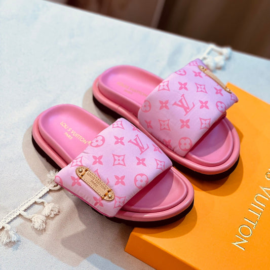 Chinelo Lv pool pillow flat comfort Rosa