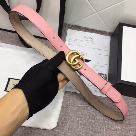 Cinto GG Rosa com Dourado 2,5cm de largura