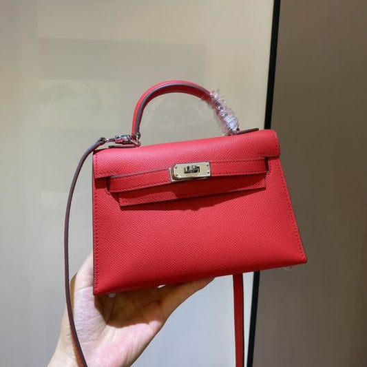 Bolsa HRMS Kelly Mini Vermelho 19cm