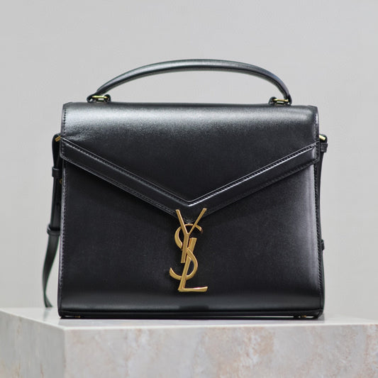 Bolsa YSL Cassandra Pequena Preta