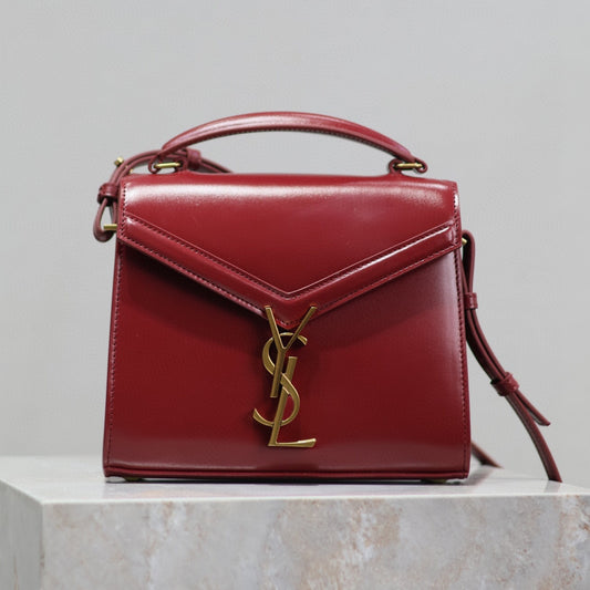 Bolsa YSL Cassandra Pequena Vermelha