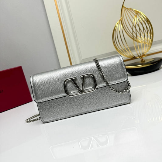 Bolsa VLTN VLogo Prata 22cm