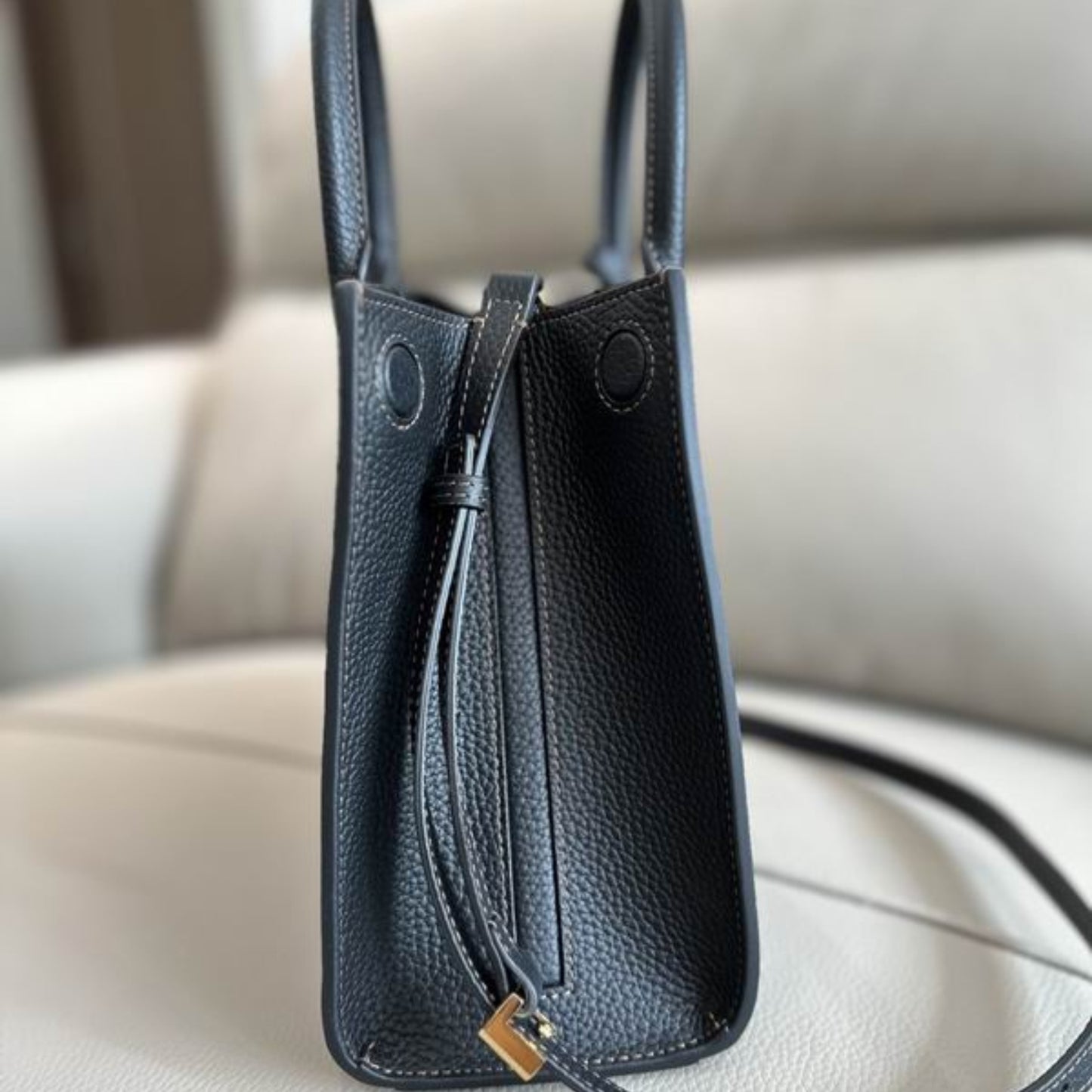 Bolsa Brbrry Frances Mini Tote Azul 27cm