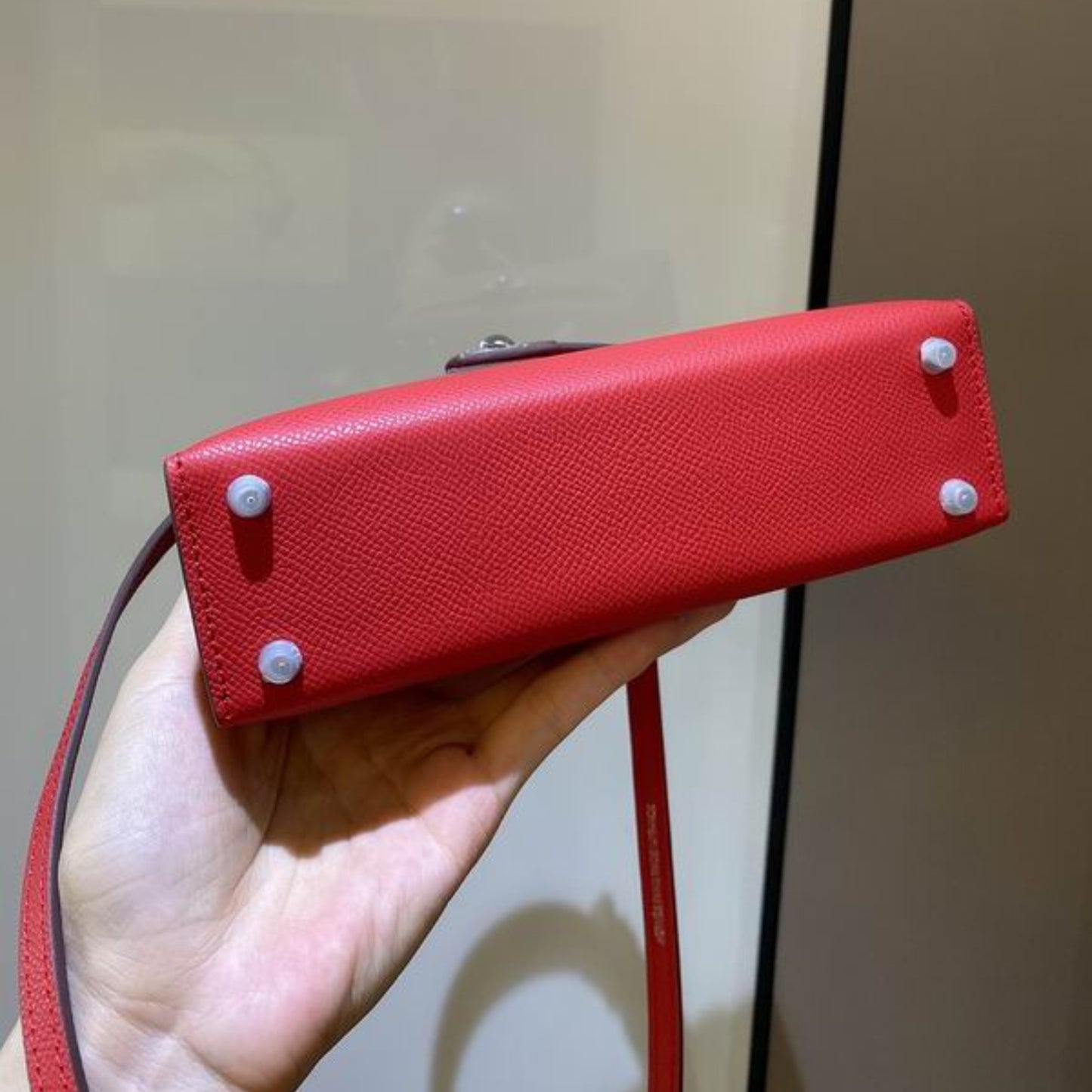 Bolsa HRMS Kelly Mini Vermelho 19cm