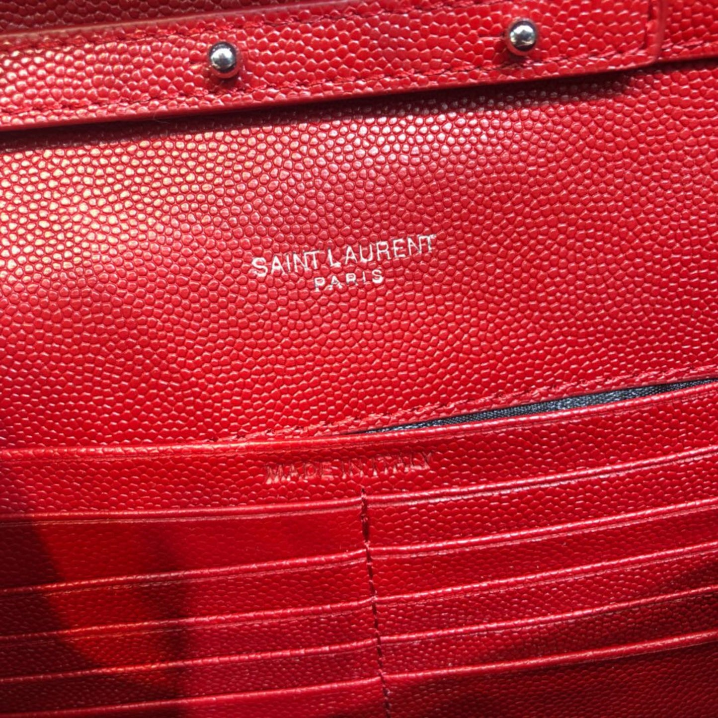 Bolsa YSL Monograma Pequena Vermelha