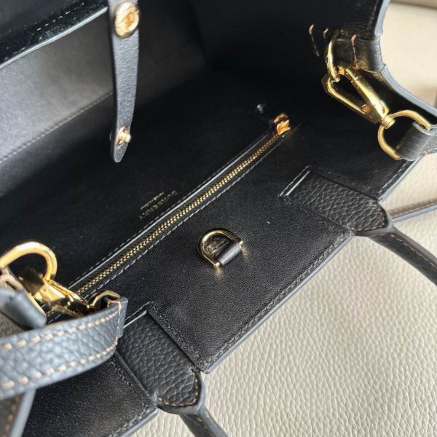 Bolsa Brbrry Frances Mini Tote Azul 27cm