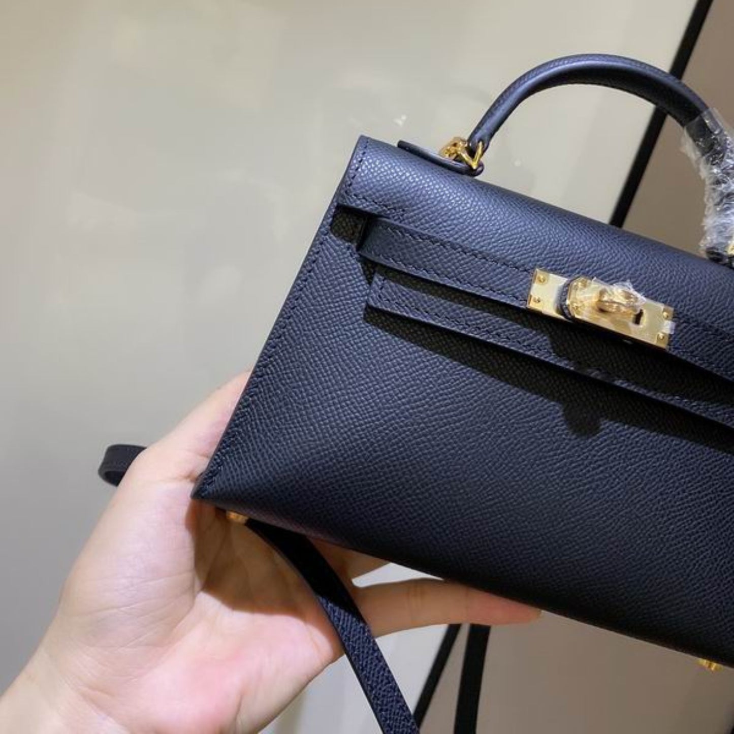 Bolsa HRMS Kelly Mini Preto 19cm
