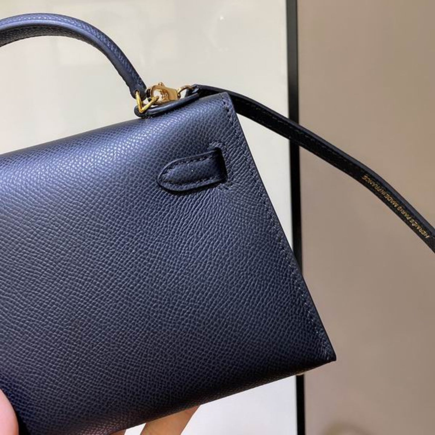 Bolsa HRMS Kelly Mini Preto 19cm