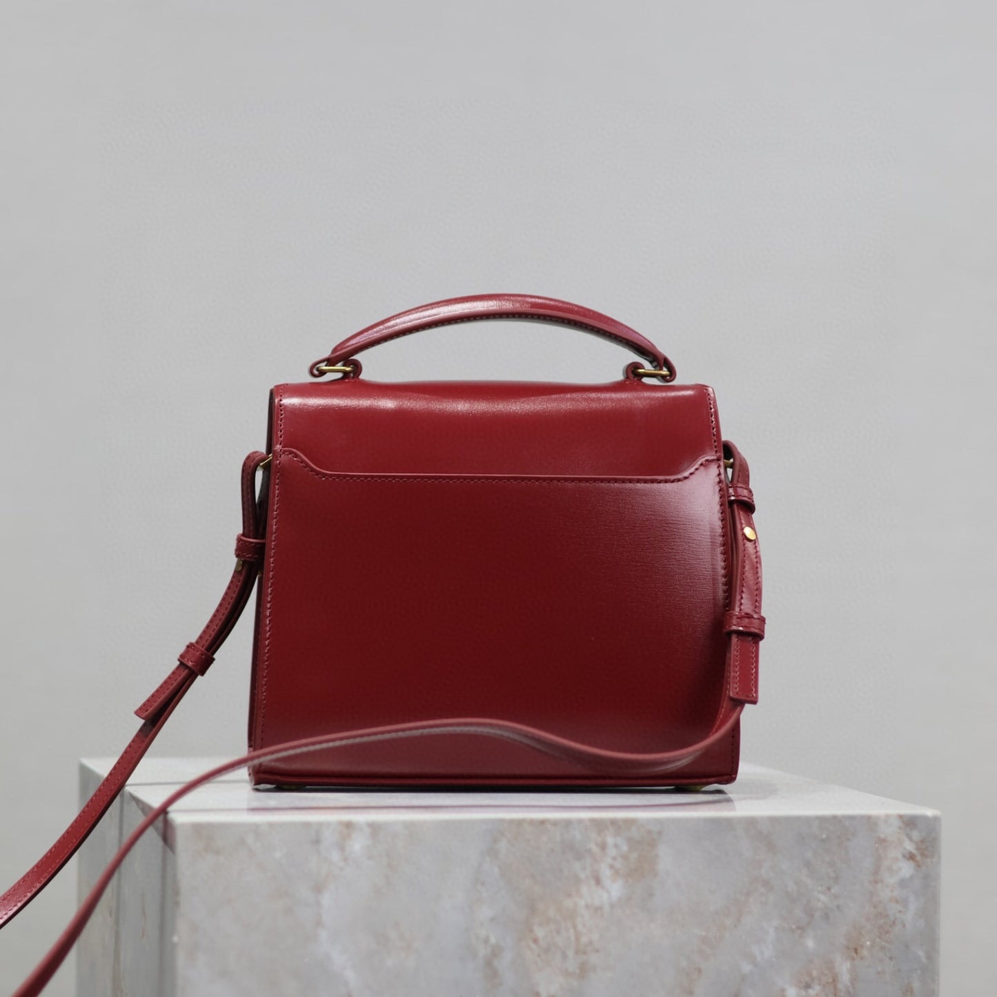 Bolsa YSL Cassandra Pequena Vermelha