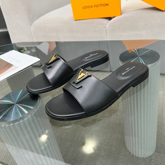 Rasteirinha LV Capri Flat Preto