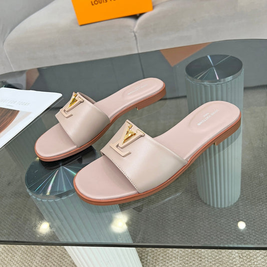 Rasteirinha LV Capri Flat Rosa